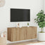 væghængt tv-bord 100x30x41 cm artisan egetræsfarve
