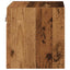 væghængte tv-borde 2 stk. med LED-lys 30x28,5x30 cm gammelt træ