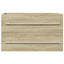 vaskeskab 80x38,5x48 cm konstrueret træ gammelt trælook