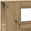 sengegavl m. LED-lys 100x18,5x103,5 cm konstrueret træ kunsteg