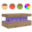 sofabord med LED-lys 90x50x40 cm kunsteg