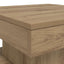 sofabord med LED-lys 90x50x40 cm kunsteg
