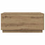 sofabord med LED-lys 90x50x40 cm kunsteg