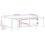 sofabord 100x54x40 cm konstrueret træ sort