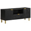 tv-bord 105x33x46 cm konstrueret træ sort