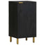 kommode 90x34x80 cm konstrueret træ sort