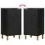 kommode 90x34x80 cm konstrueret træ sort
