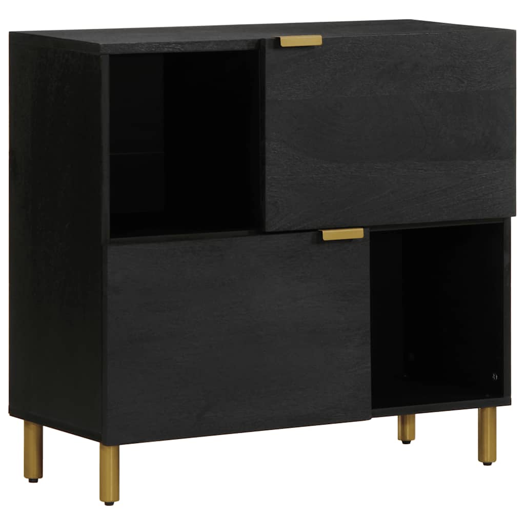skænk 80x33x75 cm konstrueret træ sort