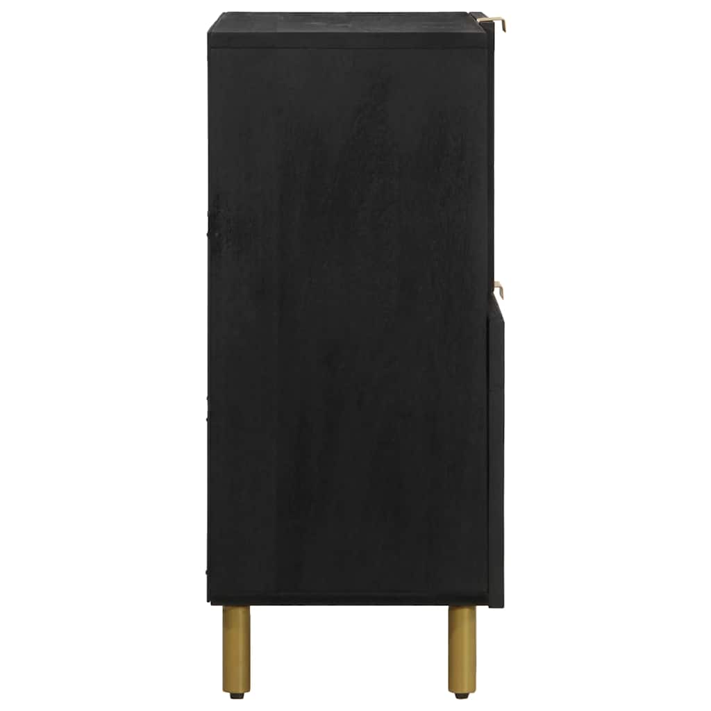skænk 80x33x75 cm konstrueret træ sort