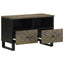 tv-bord 70x33x46 cm massivt mangotræ sort