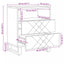 sengeskab sort 50x33x62 cm massivt mangotræ