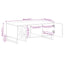 sofabord 100x54x40 cm massivt mangotræ sort
