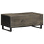 sofabord 100x54x40 cm massivt mangotræ sort