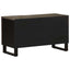 tv-bord 80x33x46 cm massivt mangotræ sort