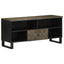 tv-bord 100x33x46 cm massivt mangotræ sort