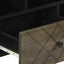 tv-bord 100x33x46 cm massivt mangotræ sort