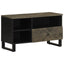 tv-bord 80x33x46 cm massivt mangotræ sort