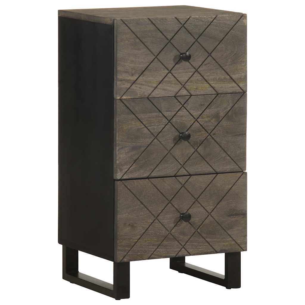 skænk 40x33x75 cm massivt mangotræ sort