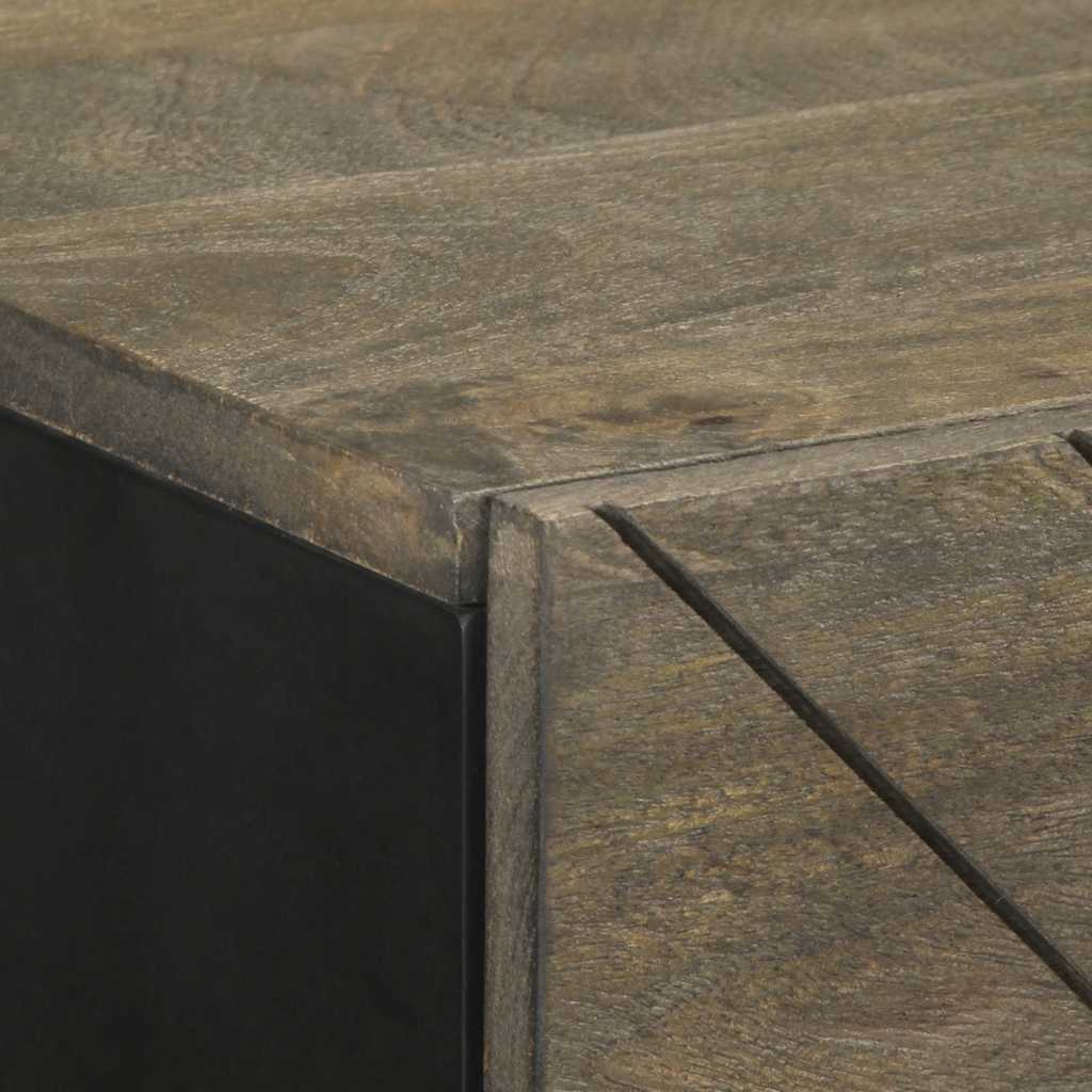 skænk 40x33x75 cm massivt mangotræ sort
