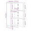skab 40x33x110 cm massivt mangotræ sort