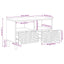 tv-bord 70x33x46 cm massivt mangotræ brun