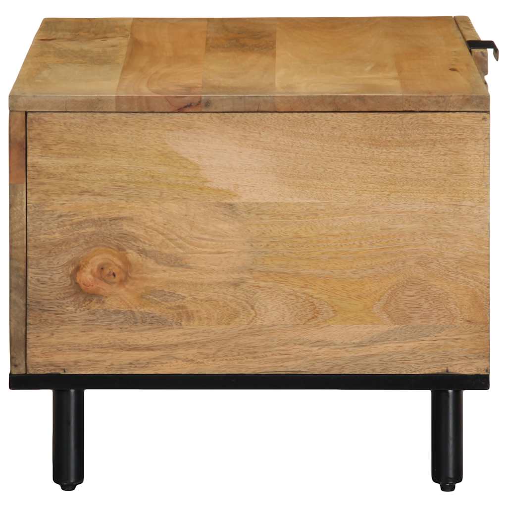 sofabord 80x50x40 cm massivt mangotræ brun