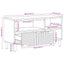 tv-bord 80x33x46 cm massivt mangotræ brun