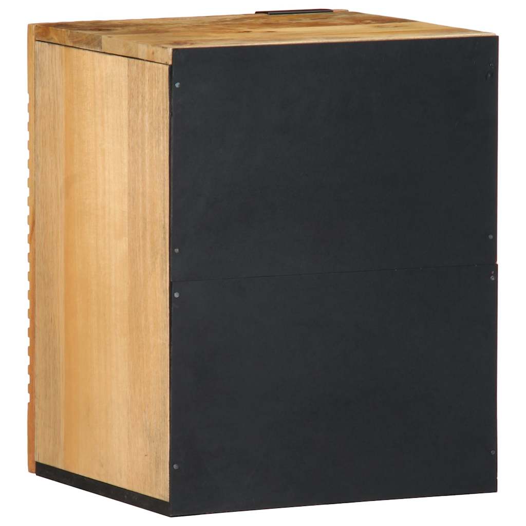 badeværelsesskab 38x33,5x48 cm massivt mangotræ brun