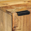 badeværelsesskab 38x33,5x48 cm massivt mangotræ brun