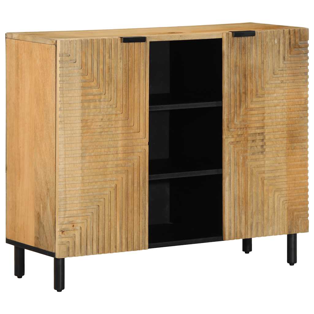 skænk 90x33x75 cm massivt mangotræ brun