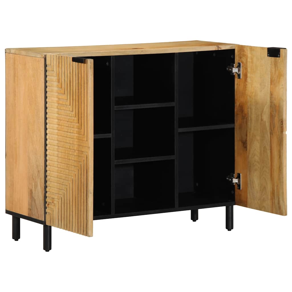 skænk 90x33x75 cm massivt mangotræ brun