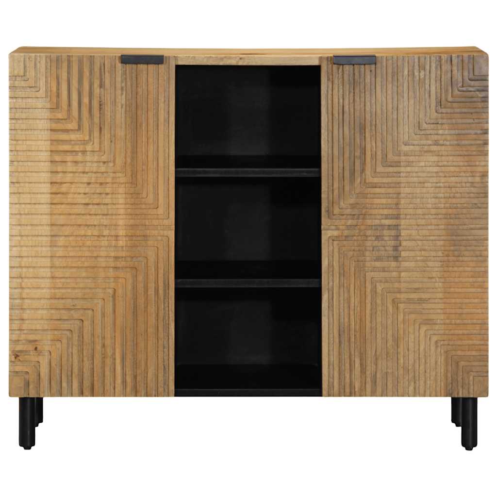skænk 90x33x75 cm massivt mangotræ brun