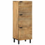 skab 40x33x110 cm massivt mangotræ brun