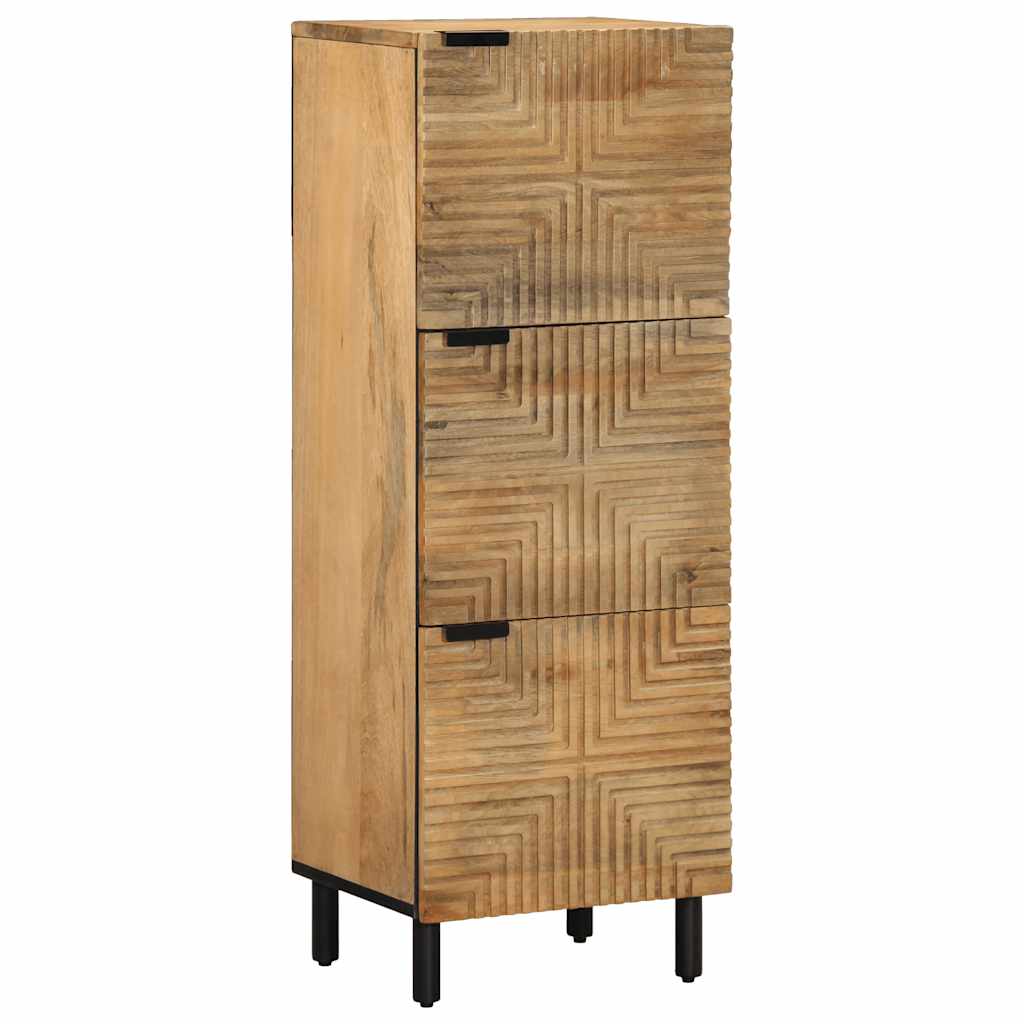 skab 40x33x110 cm massivt mangotræ brun