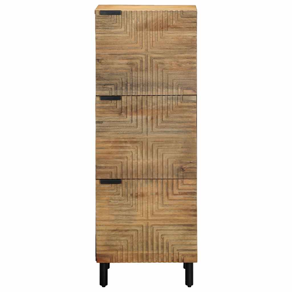 skab 40x33x110 cm massivt mangotræ brun