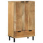 skab 60x33x100 cm massivt mangotræ brun