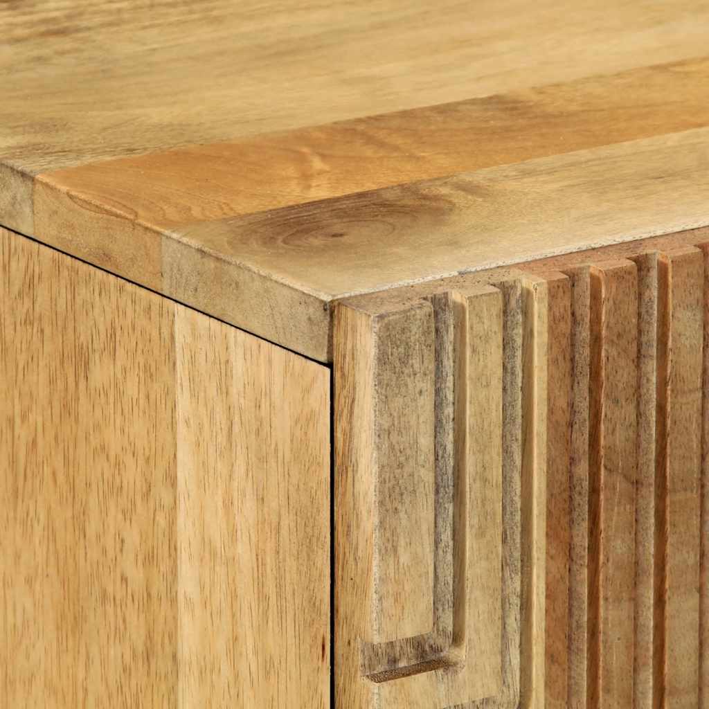 skab 60x33x100 cm massivt mangotræ brun