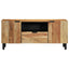 TV-skab med skuffe Brun 105 x 33 x 46 cm Massivt mangotræ