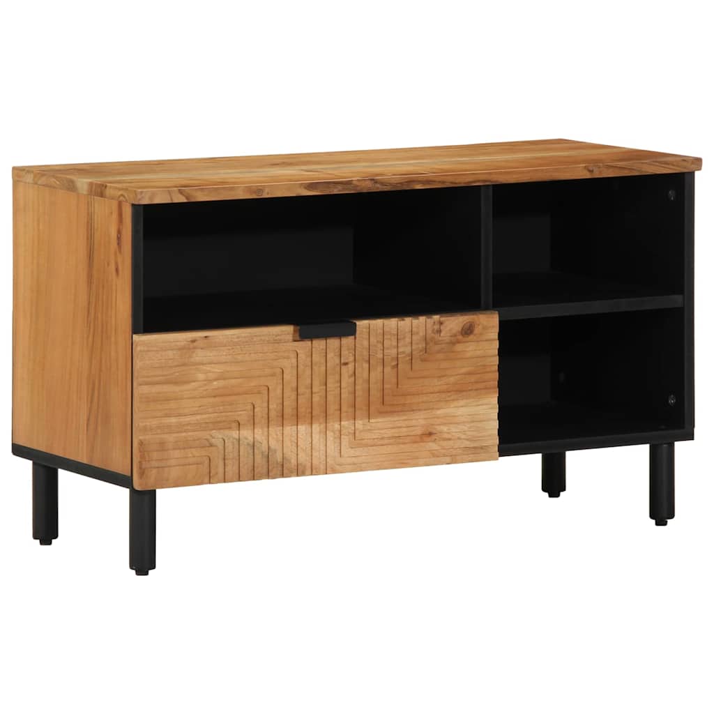 TV-skab med skuffe Brun 80 x 33 x 46 cm Massivt mangotræ