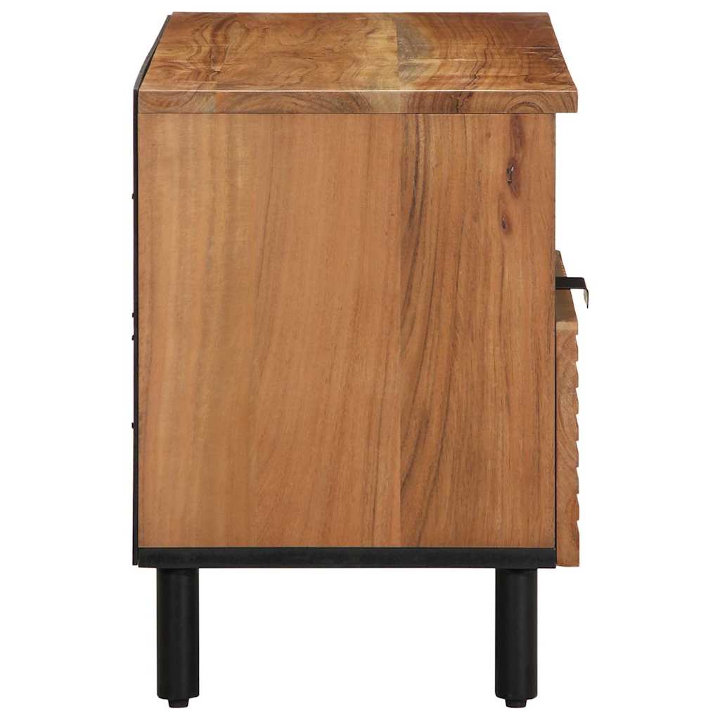 TV-skab med skuffe Brun 80 x 33 x 46 cm Massivt mangotræ