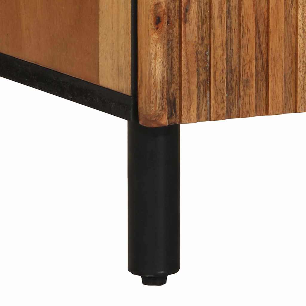 Sideboard med hylde Brun 40 x 33,5 x 75 cm Massivt mangotræ