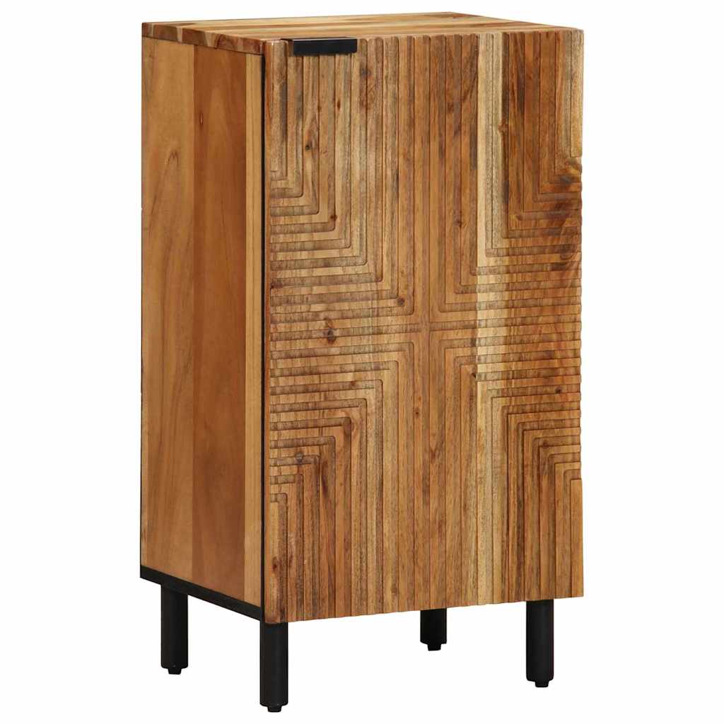Sideboard med hylde Brun 40 x 33,5 x 75 cm Massivt mangotræ