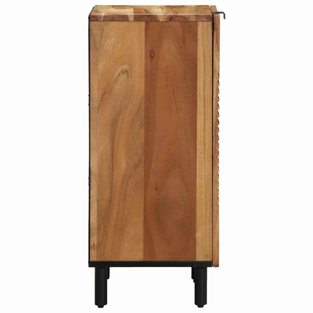 Sideboard med hylde Brun 40 x 33,5 x 75 cm Massivt mangotræ