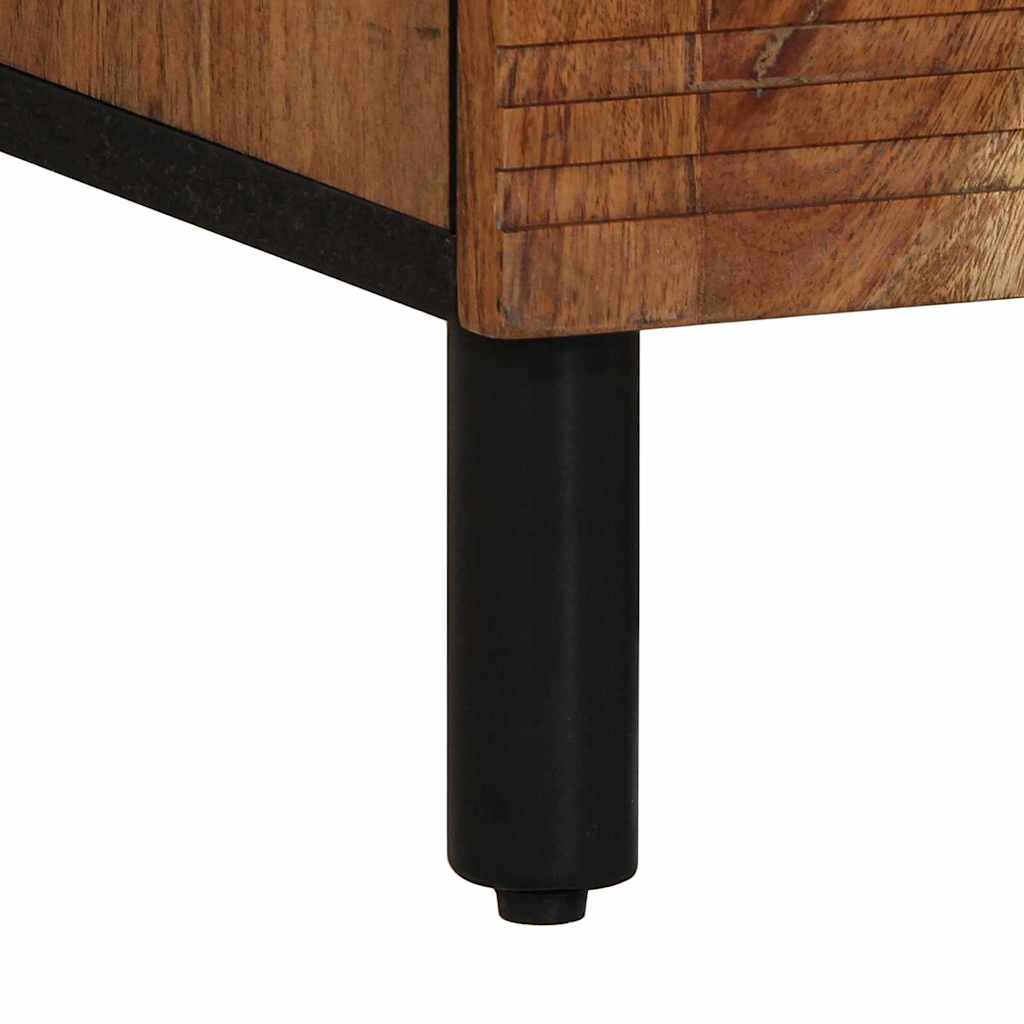 Sideboard med hylde Brun 60 x 33,5 x 75 cm Massivt mangotræ