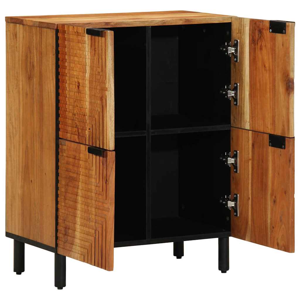 Sideboard med hylde Brun 60 x 33,5 x 75 cm Massivt mangotræ