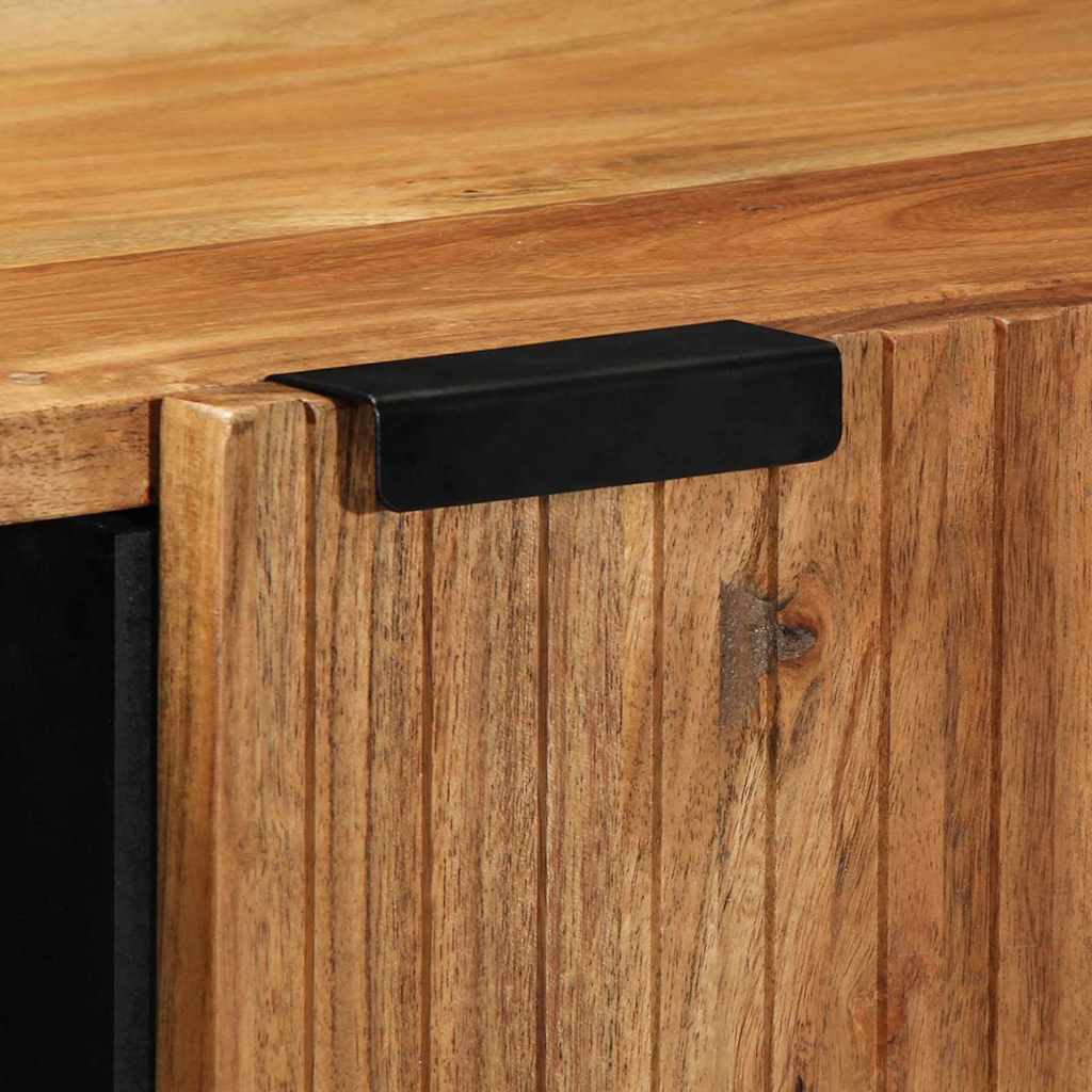 Sideboard med hylde Brun 90 x 33 x 75 cm Massivt mangotræ