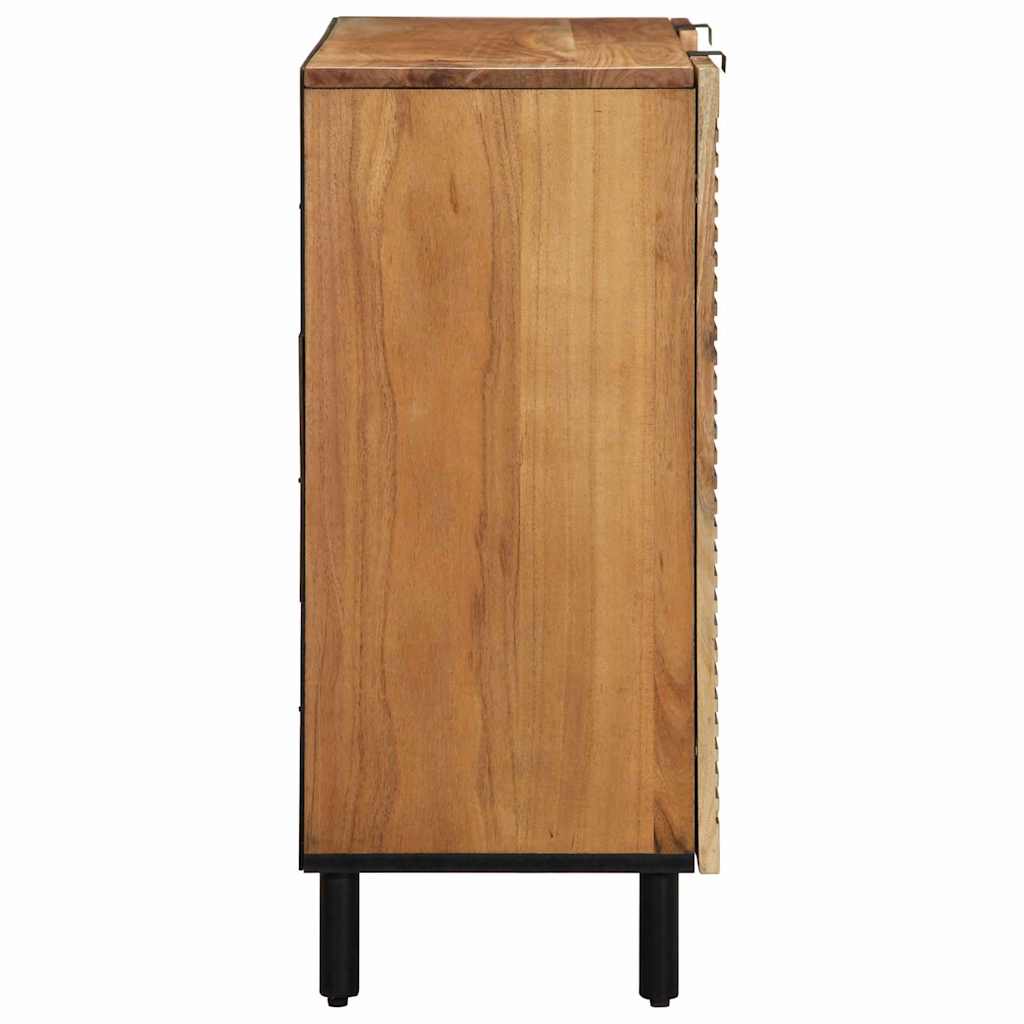 Sideboard med hylde Brun 90 x 33 x 75 cm Massivt mangotræ