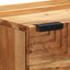 Highboard med hylde Brun 40 x 33,5 x 110 cm Massivt mangotræ