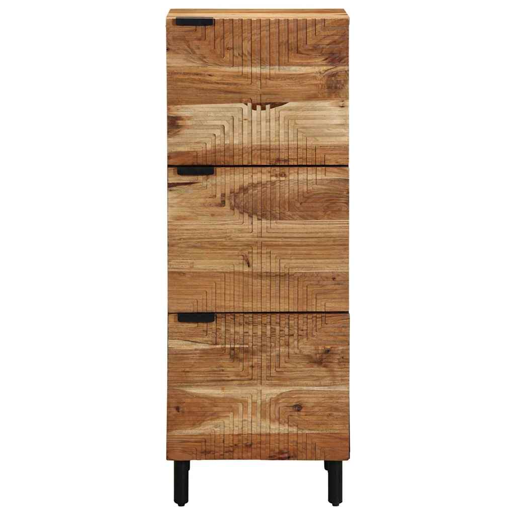 Highboard med hylde Brun 40 x 33,5 x 110 cm Massivt mangotræ