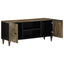tv-bord 105x33,5x46 cm massivt mangotræ lysegrå
